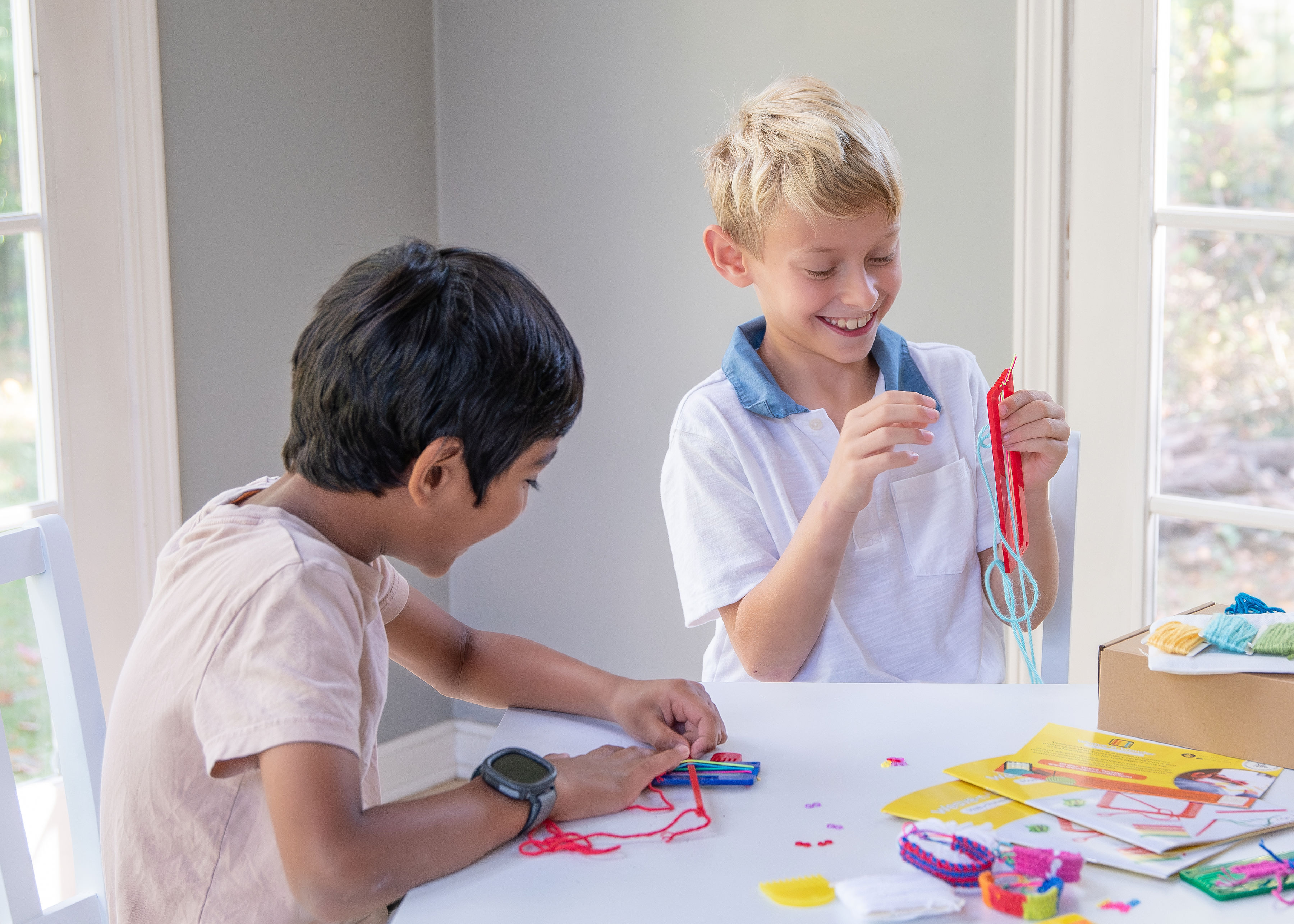 Completed weaving projects